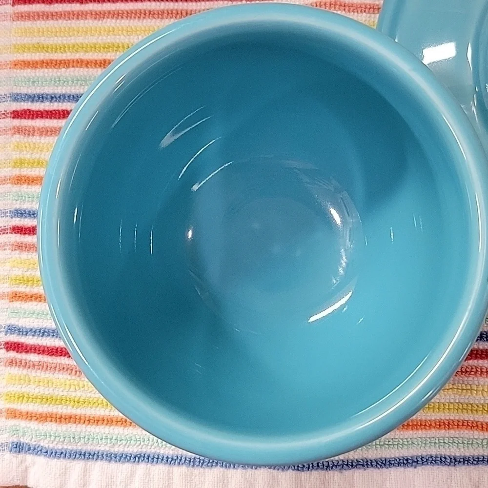 Fiesta Chili Bowl/Jumbo Saucer Set Turquoise P86
